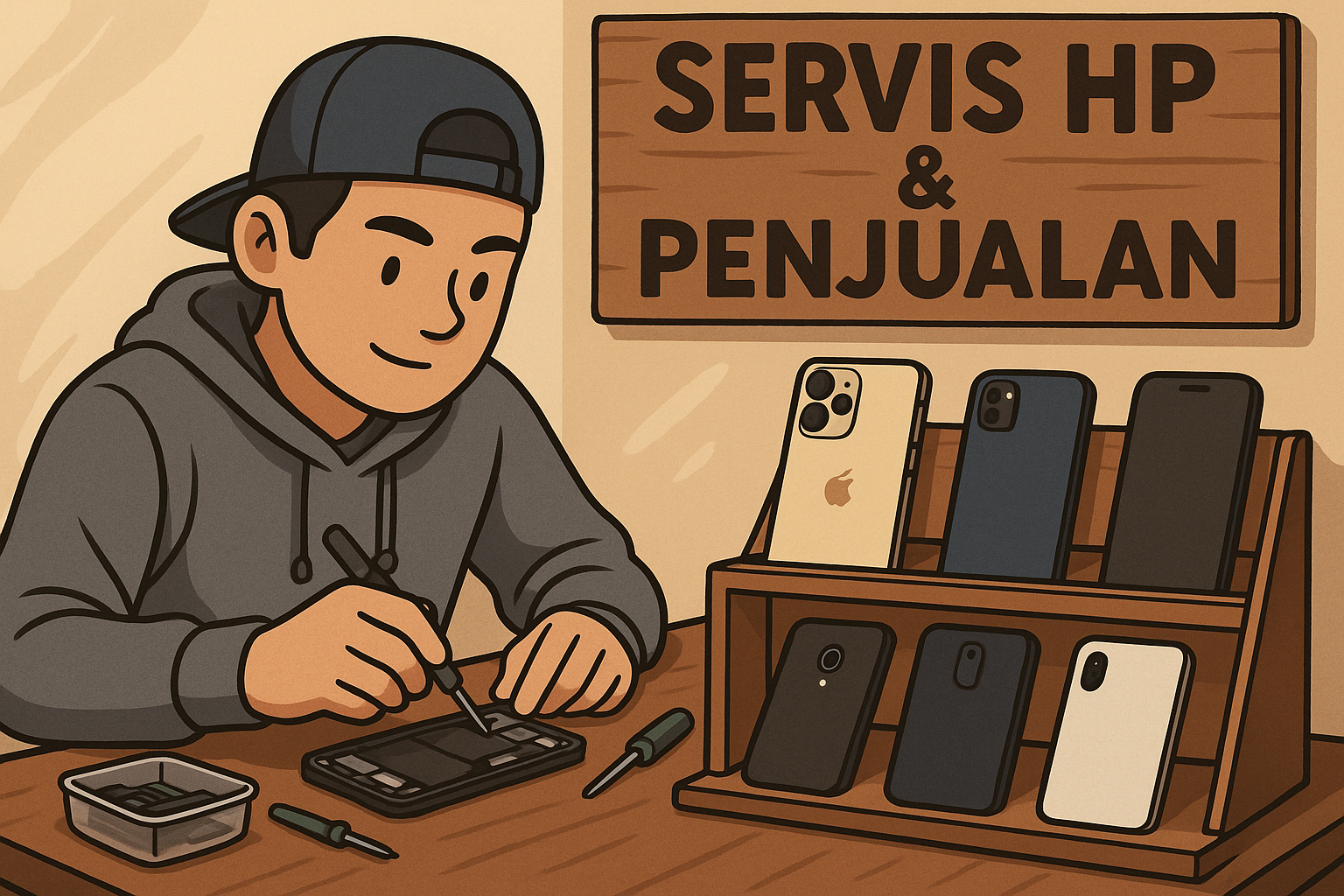 Jasa Service HP dan Jual Beli